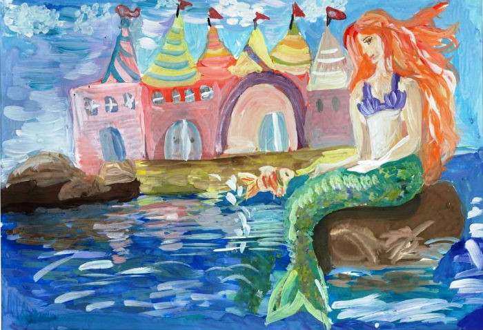 Сказка русалочка рисунок 4 класс